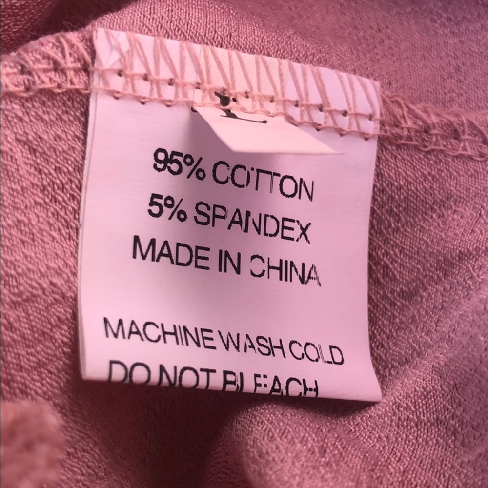 BRAND NEW Pink Cotton & Crochet Lace Open Back Ruffle Hem Halter Dress Sz Large - Picture 13 of 14